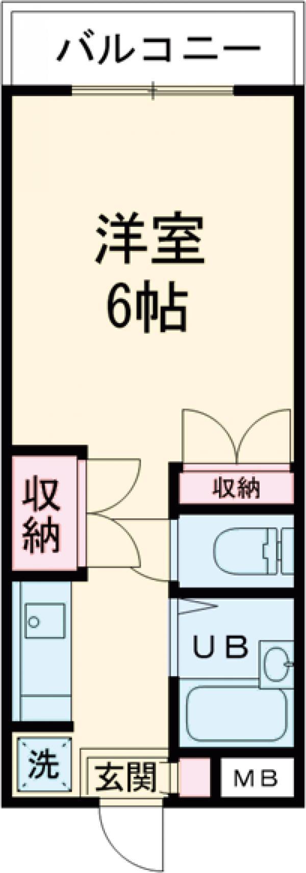 シティコア2(ワンルーム/3階)の間取り写真