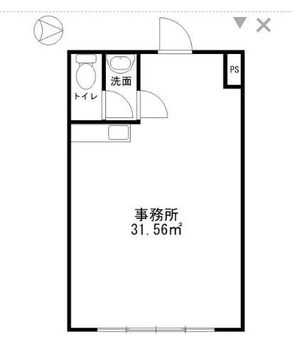 第一植辰ビル(ワンルーム/2階)の間取り写真