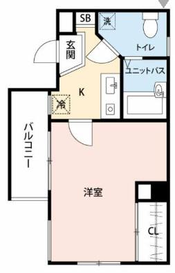 マイナビSTAY横浜反町(1K/5階)の間取り写真