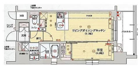 ベラジオ雅び京都七条ウエストⅡ(1LDK/3階)の間取り写真