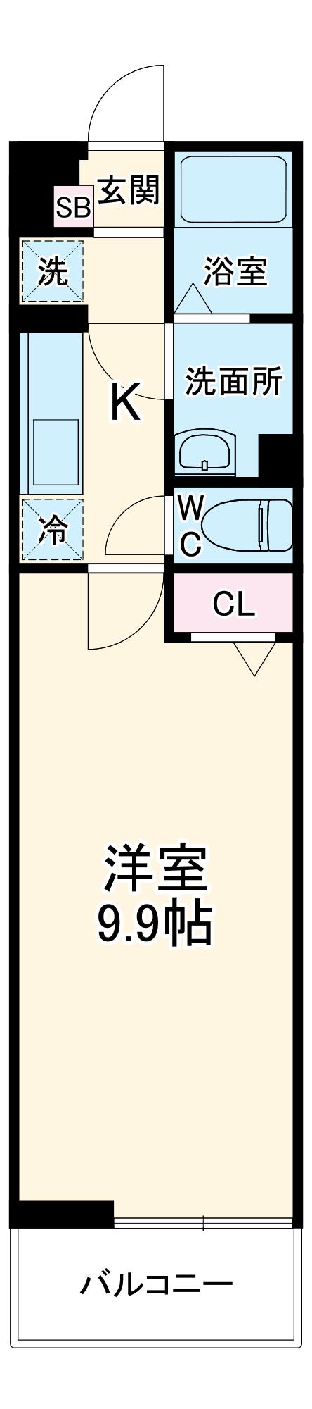 リブリ・佳(1K/1階)の間取り写真