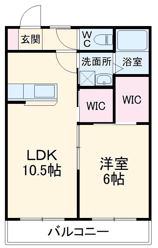本郷ハイツⅠ(1LDK/2階)の間取り写真