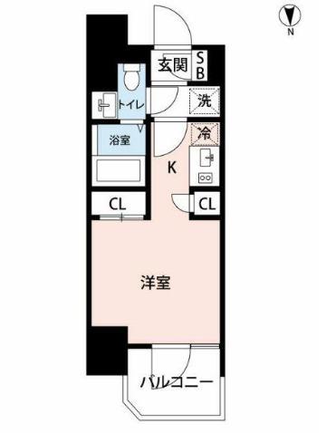KTD品川プレイス(1K/10階)の間取り写真