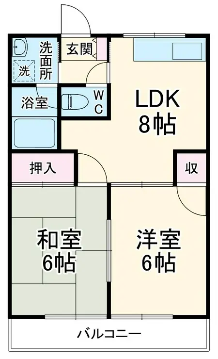 ケイエムハイツB 1階階 間取り