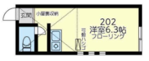 ユナイトステージ新子安(ワンルーム/2階)の間取り写真