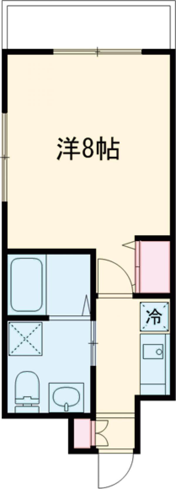 ウエストヴァイン(1K/9階)の間取り写真