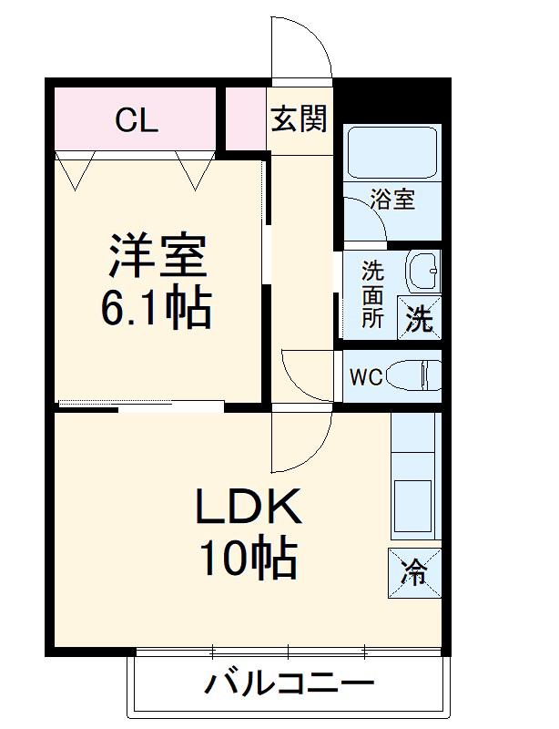 REGAROⅤ(1LDK/5階)の間取り写真
