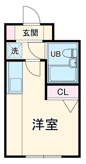 アドーレ湘南(ワンルーム/3階)の間取り写真