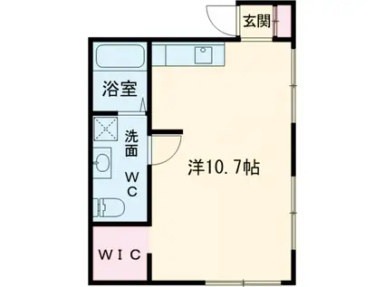 ラフォーネ松庵(ワンルーム/2階)の間取り写真