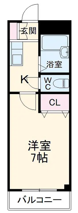 プリデ入船 2階階 間取り