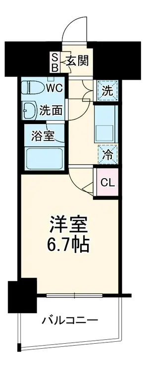 グランフォース横浜伊勢佐木町 2階階 間取り