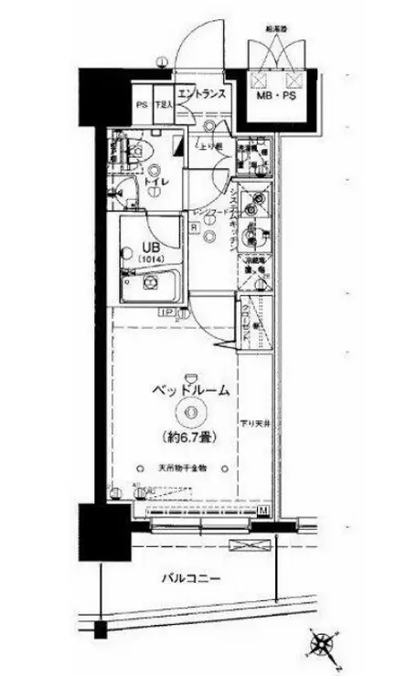 グランフォース横浜伊勢佐木町 4階階 間取り