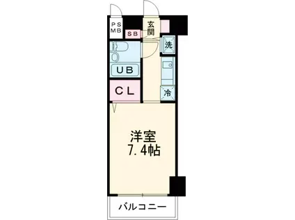 日神パレステージ武蔵関公園(1K/3階)の間取り写真