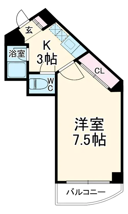 カーサプリマベーラ 3階階 間取り
