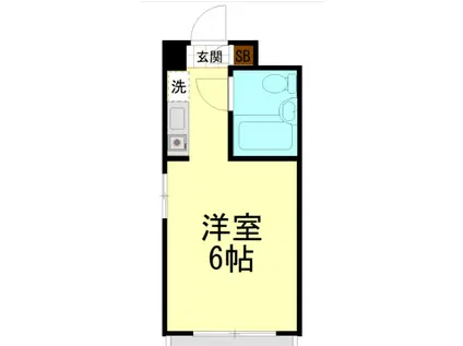 オリエンタル新丸子2(ワンルーム/4階)の間取り写真