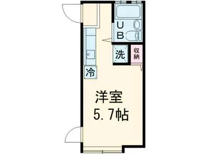 サウスピア吉祥寺(ワンルーム/1階)の間取り写真