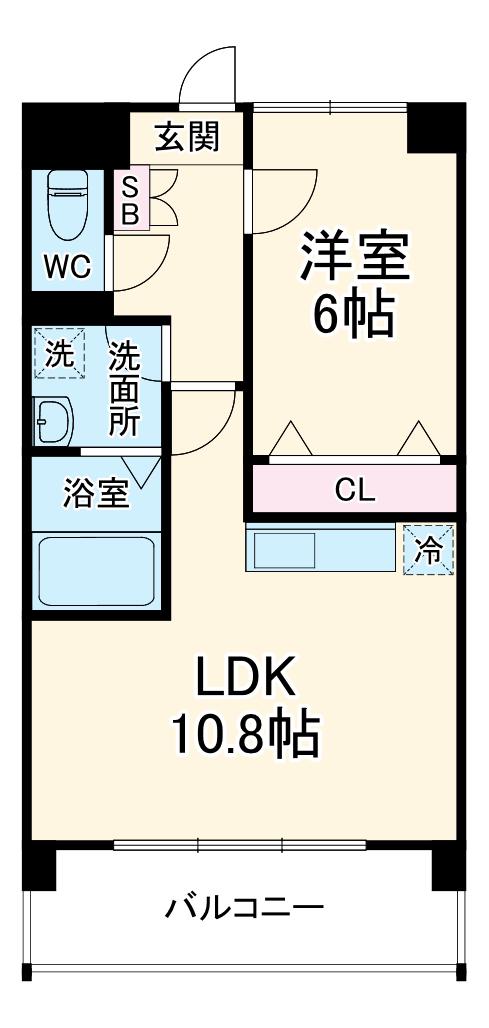 オーベルニュⅡ(1LDK/3階)の間取り写真
