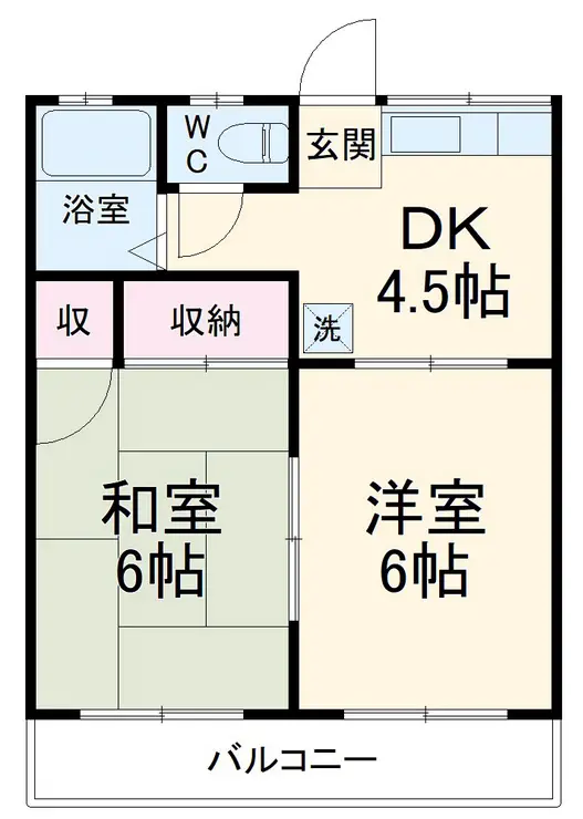 根岸スカイハイツ 2階階 間取り