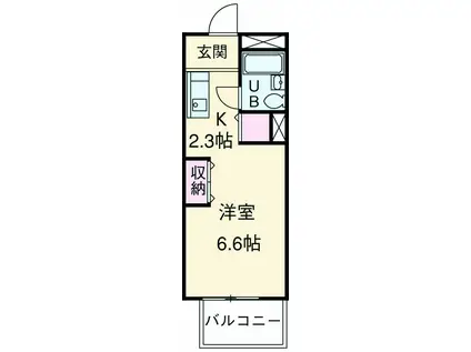 セピアコート蒲田(1K/4階)の間取り写真