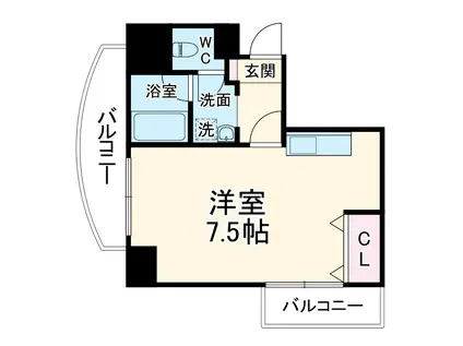 宮下ビル(1K/3階)の間取り写真