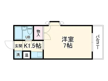 南行徳プラザA-1(1K/3階)の間取り写真