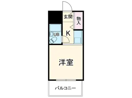 セシーズ武蔵小杉(ワンルーム/4階)の間取り写真
