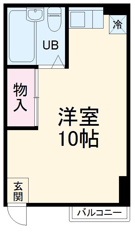 CASA チェルキオ(ワンルーム/1階)の間取り写真
