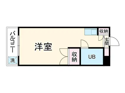 ユースフル武蔵小杉(ワンルーム/4階)の間取り写真