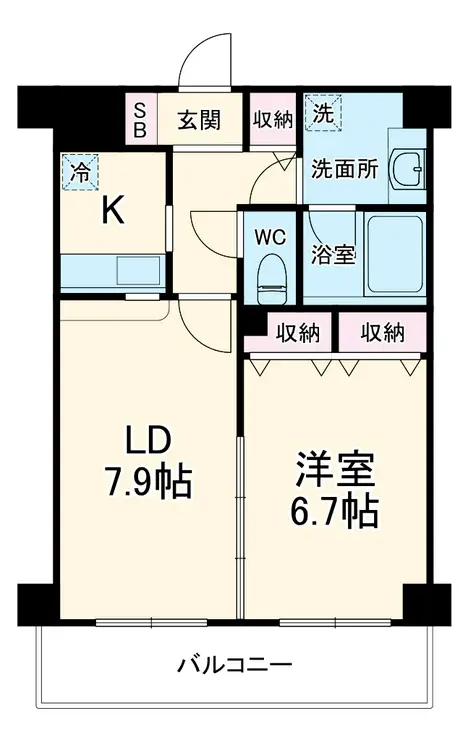 エバーブルーム 3階階 間取り