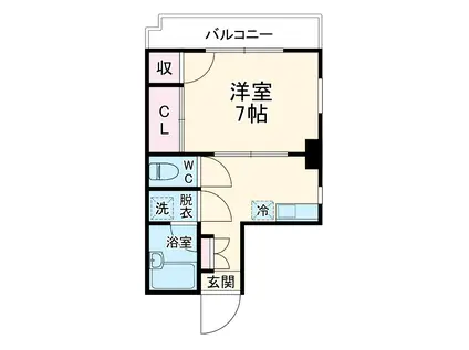 TYMマンション(1K/5階)の間取り写真