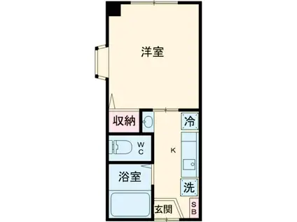 シャトレ南阿佐ヶ谷(1K/1階)の間取り写真