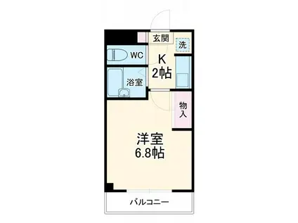 レガシィ小杉(1K/1階)の間取り写真