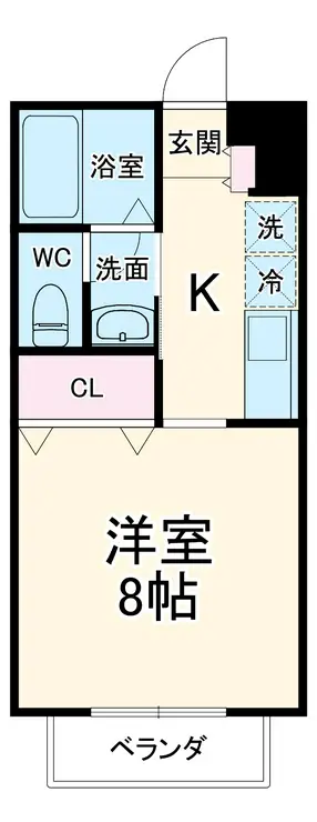 ラ・クール 1階階 間取り