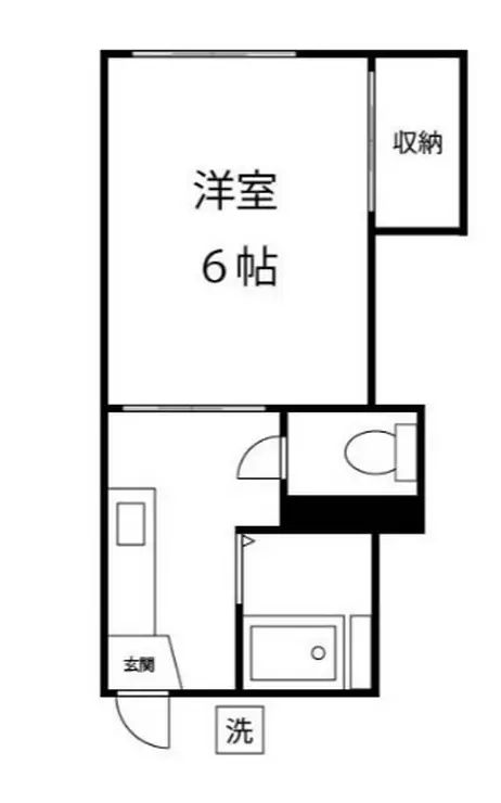 オレゴンハイツC 1階階 間取り