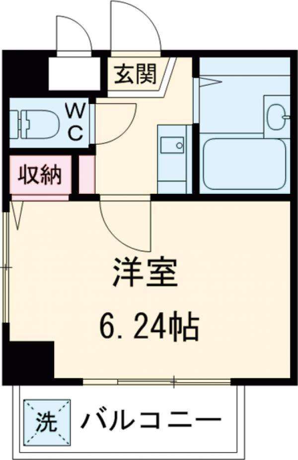 ワイズ池上(1K/4階)の間取り写真