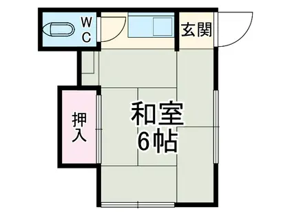 三与荘(ワンルーム/2階)の間取り写真