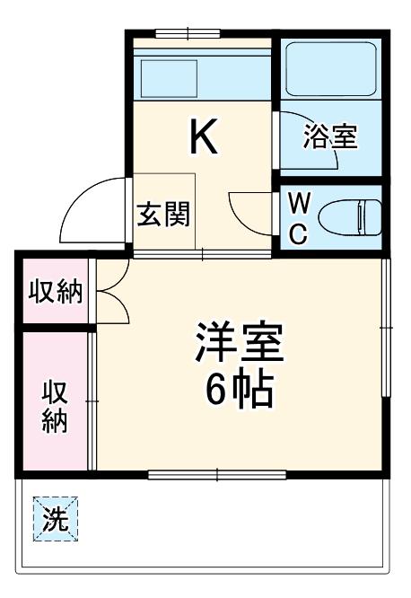 めぞん で しあんくれーる(1K/1階)の間取り写真