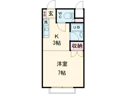 ソフィア吉祥寺(1K/1階)の間取り写真