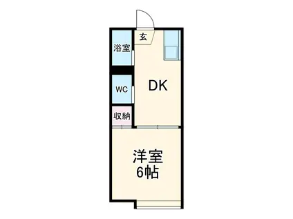 コーポハヤシ(1DK/2階)の間取り写真
