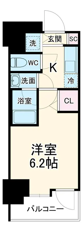 グランド・ガーラ桜木町駅前 9階階 間取り