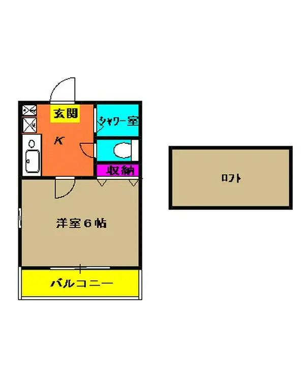 ヴィラセントラル 2階階 間取り