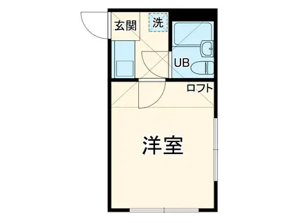 オリエントレジデンス妙蓮寺(1K/2階)の間取り写真