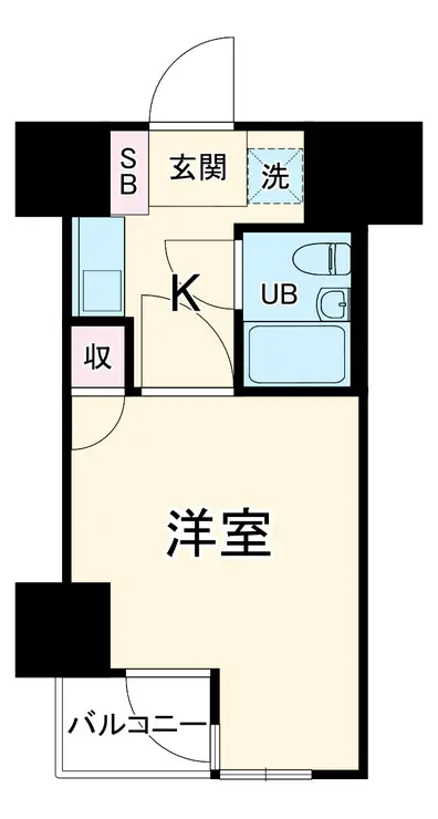 日神パレステージ阪東橋 5階階 間取り
