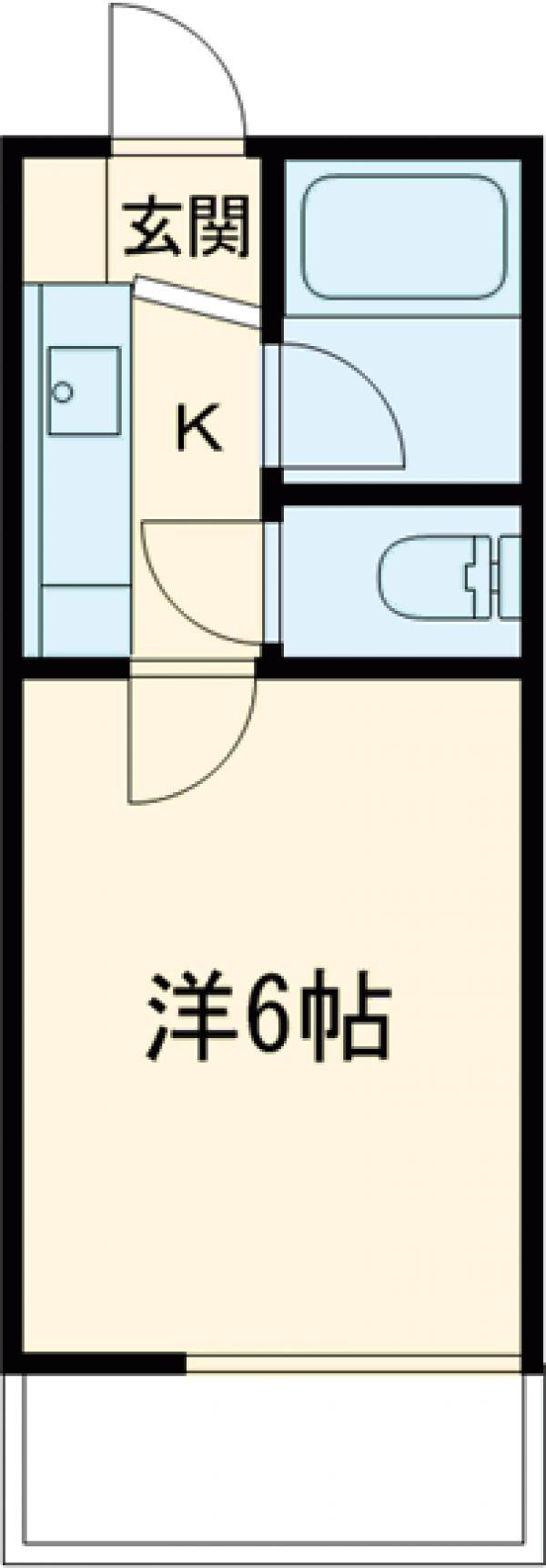 パインクレストヨシ2(1K/2階)の間取り写真