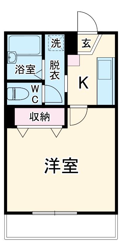 小宮メゾン(1K/2階)の間取り写真