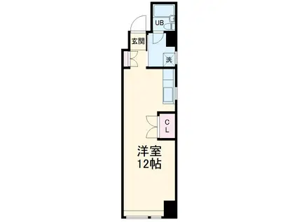 CAMPHRIER(ワンルーム/3階)の間取り写真