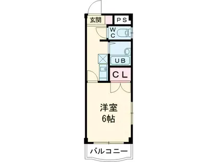 チェルシー瑞江(1K/2階)の間取り写真