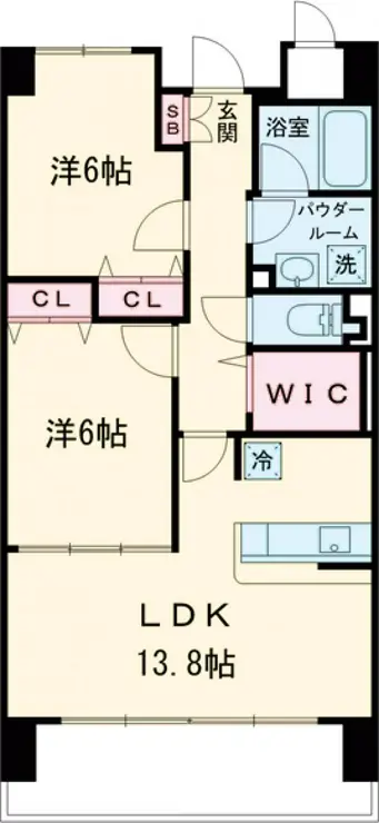イーストイン 7階階 間取り