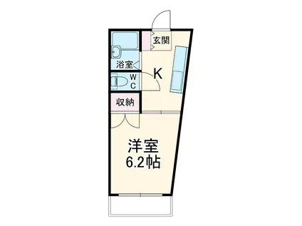 エンブレム・M(1K/3階)の間取り写真