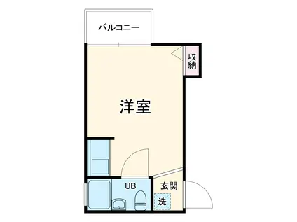 サンハイツ堀江(ワンルーム/2階)の間取り写真
